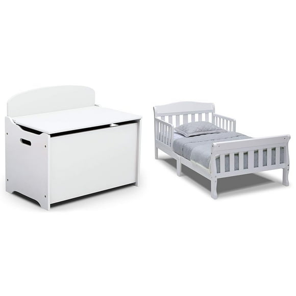 Delta Children MySize Lit de Luxe pour Tout-Petits, Blanc