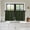 Hunter, Forest, Moss, Black, variant on Green Black Buffalo Plaid 2 Panel Kitchen Curtains for Small Windows, Geometric Classic Checkered Bathroom Tier Curtain, Short Window Treatment for Bedroom/Living Room 55"x24"