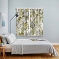 thumbnail image 3 of Tropical Leaf Kitchen Curtains Window Panels, Palm Leaves Plants Vintage Spring Green Insulated Window Treatment Curtain, Grommet Curtains for Bedroom/Living Room/Bathroom, 2 Piece 42"Wx63"L, 3 of 8