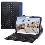 Labanema 10.4" Samsung Galaxy Tab A7 10.4 (2020) T500 T505 Bluetooth Keyboard Case, PU Leather Folio Stand Protective Case, Cover for 10.4" Samsung Galaxy Tab A7 10.4 (2020) T500 T505 (Blue)