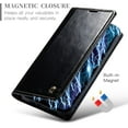 thumbnail image 7 of Leather Case for iPhone 13 Mini Card Slot Folio Flip Wallet Case for iPhone 13 Mini Premium PU Magnetic Kickstand Cover Soft TPU Inner Case Black, 7 of 7