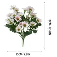 thumbnail image 3 of CREATITOY 2 Pcs Artificial Flower Vase Arrangements Home Decor Floral Centerpiece Fake Plant Tabletop Decor for Living Room Table Shelf Mantel Decorations, 3 of 6