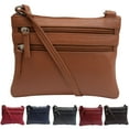 thumbnail image 2 of Women's Genuine Leather Handbag Cross Body Bag Shoulder Bag Organizer Mini Purse, 2 of 41