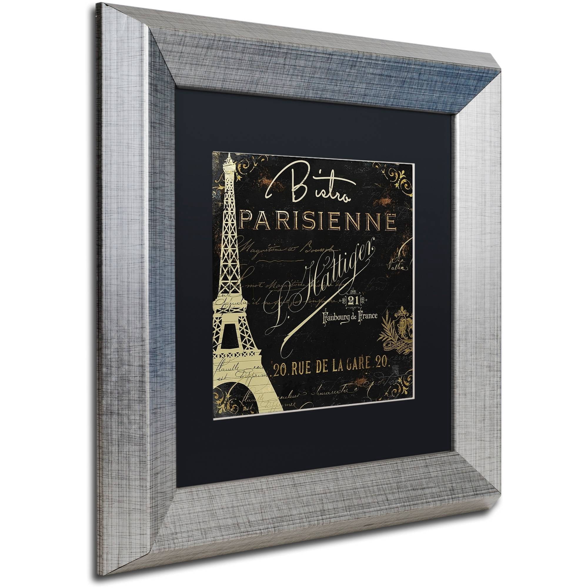 Trademark Fine Art "La Cuisine VI" Canvas Art by Color Bakery Black Matte, Silver Frame