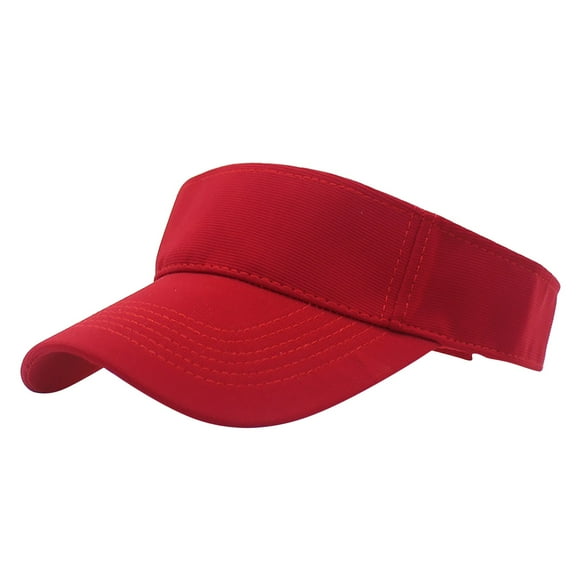 GDREDA Mens Ball Cap For Women Sun Sports Visor Beach Adjustable Hat Cap Visor- Baseball Caps，Red
