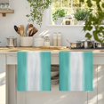 thumbnail image 4 of Teal Green Striped Kitchen Towels Set of 4, Turquoise Ombre Farmhouse Gradient Absorbent Dish Towels for Kitchen, Microfiber Hand Towel, Quick Drying Tea Towel for Cleaning Decorative Dishcloths, 4 of 7