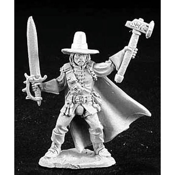 Reaper Miniatures Abram Duskwalker - Witch Hunter w/Sword & Axe New
