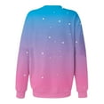 thumbnail image 4 of pbnbp Fall Sweater for Women 2023 Trendy Ombre Tie Dye Long Sleeve Pullover Casual Loose Fit Color Thin Crewneck Sweatshirts, 4 of 5