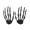 D, variant on Plastic Skeleton Hand Ornament – Ghost Hand Claw Prop with Floral Pendant for Spook House Party Decoration