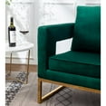 thumbnail image 3 of Roundhill Furniture Lenola Contemporary Upholstered Accent Arm Chair, Green, 3 of 15