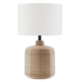 thumbnail image 1 of Hudson & Canal TL0659 Jolina Petite Rattan Table Lamp with Brass Accents, 1 of 9