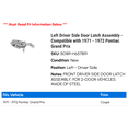 thumbnail image 2 of Left Driver Side Door Latch Assembly - Compatible with 1971 - 1972 Pontiac Grand Prix, 2 of 2