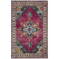 thumbnail image 4 of SAFAVIEH Merlot Collection MER108R Fuchsia / Multi Rug, 4 of 9