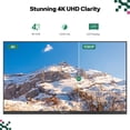 thumbnail image 3 of Sylvox 65" Outdoor TV,Ultra Narrow Bezel,4K Smart Google TV 1000 Nits IP56 Waterproof, Dolby Atmos Partial Sun All-Weather Metal Design (Frameless), 3 of 14