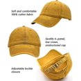 thumbnail image 2 of Gorras de béisbol ajustables de algodón lavado vintage para hombres y mujeres, sombrero retro clásico liso de perfil bajo sin estructura Kuyhfg Bienvenido a Kuyhfg, 2 of 5