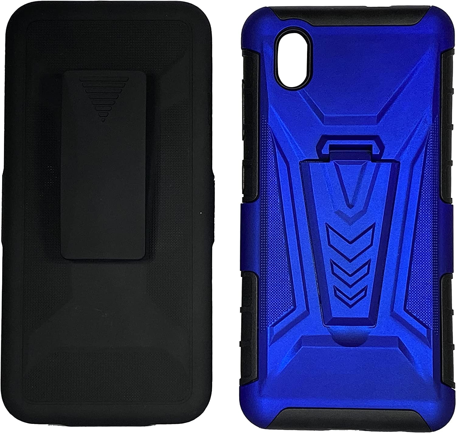Blue Holster Phone Case with Tempered Glass for ZTE Oman Ubuy