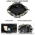 thumbnail image 3 of Flower Women's Large Weekend Travel Bag Moving Canvas Handbag Thick Double Layer Beach Weekend Travel Unisex Hospital Maternity Delivery with Toiletry Waterproof, 3 of 5