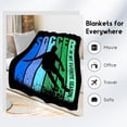 thumbnail image 3 of Football Throw Blanket, Football Blanket for Adults Team Gifts, Football Gifts for Boys Aged 8-12 Football Lovers, 60"x80" Soft Cozy Boys Throw Blanket for Teen Players Coach, 3 of 5