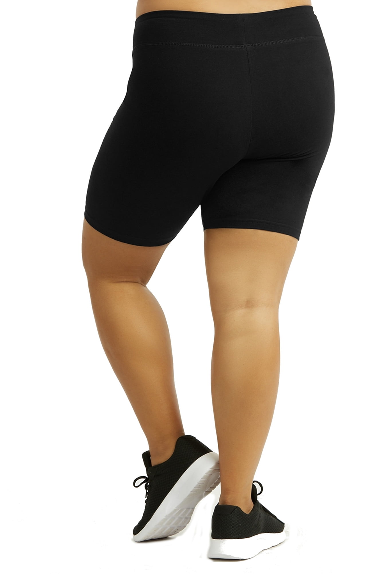 Popular Plus Size Women's Cotton Bike Shorts, Mid-Thigh, Sizes 1X to 5X 