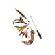 thumbnail image 1 of Cat Teaser Feather Cat Charmer Wand Caña De Pescar Telescópica 5 Kits De Reemplazo Pet Cat Toy Serendint PT001232-00, 1 of 6