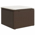 thumbnail image 5 of vidaXL 8 Piece Garden Sofa Set with Cushions Brown Poly Rattan, 5 of 5