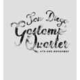 thumbnail image 2 of San Diego Gaslamp Quarter 4th and Broadway Women's Vivid White Crew Neck Short Sleeve Top-Large, 2 of 3