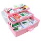 thumbnail image 2 of Caja de medicinas verde de múltiples capas, caja de almacenamiento de plástico, caja de almacenamiento de plástico portátil, caja de almacenamiento de papelería, 2 of 5