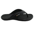 thumbnail image 4 of Men's Vertico Black Rubber Shower Sandal & Pool Flip Flop, 4 of 9