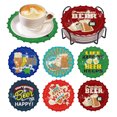 thumbnail image 2 of Kits Posavasos Con Pintura Diamantes 6 Piezas Acrílico Soporte Almohadillas Corcho cerveza Hugtrwg, 2 of 9