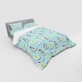 thumbnail image 2 of Ambesonne Funny Bedding Set 4 Pcs, Penguin Snowman Ice Floe, Queen, Multicolor, 2 of 2