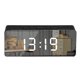 thumbnail image 5 of Reloj despertador digital LED Temperatura Escritorio Espejo de maquillaje Arte Snooze Reloj Dormitorio Decoración de oficina, Rectángulo seitruly HA3237-09B, 5 of 6