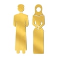 thumbnail image 1 of Señalización de puerta de baño, acrílico, para inodoro, para pared, para hombre y mujer, 1 of 9