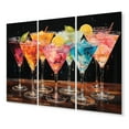 thumbnail image 2 of Designart "Confetti Cocktails I" Food & Beverage Metal Wall Art Set, 2 of 5