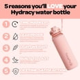 thumbnail image 2 of Botella de agua Hydracy con marcador de tiempo, 950 ml, sin BPA, 2 of 9