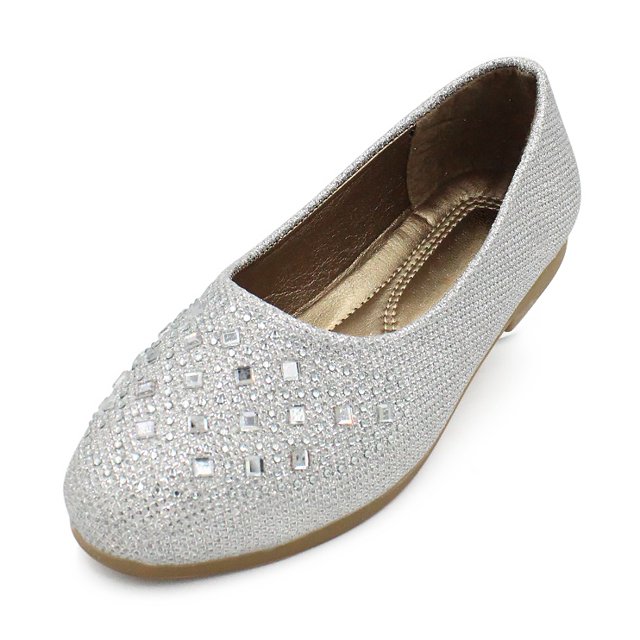 LAVRA Filles Ballerines Glitter Mary Jane Slip sur les Chaussures Habillées
