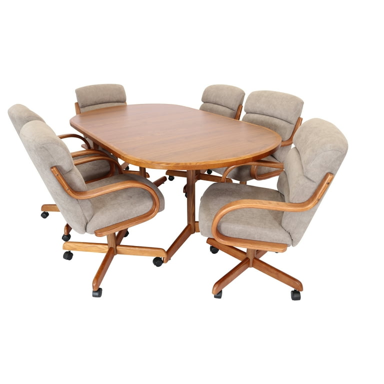 Caster Chair Company 7-Piece 42x[54/72] Caster Dining Set