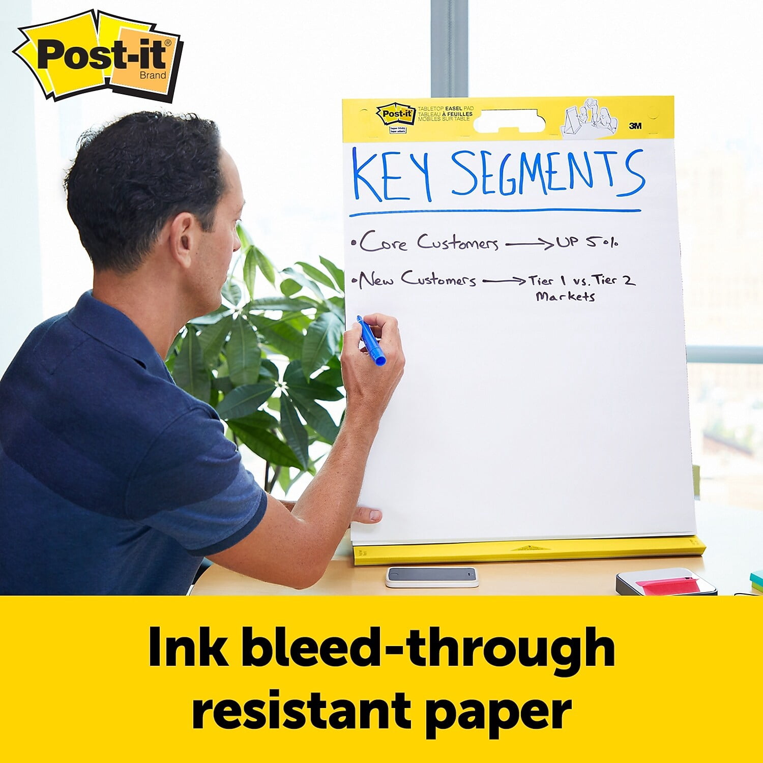 Post-it Super Sticky Self Stick Table Top Pad 20" x 23" 20 Sheets/Pad 563