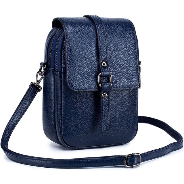 LHSHID Crossbody Bag for Women Small Cell Phone Purse Genuine Leather Messenger Shoulder Wallet
