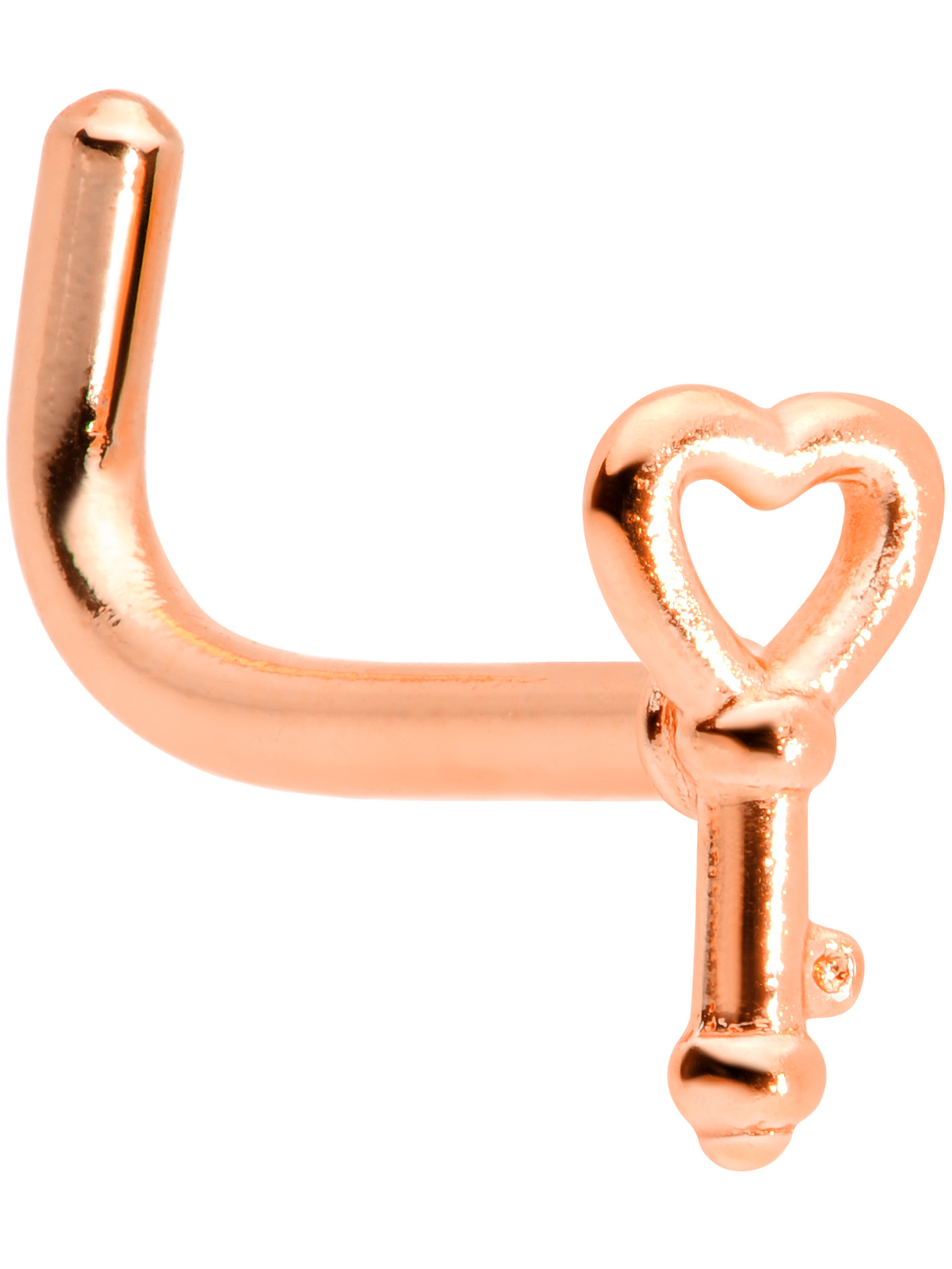 Body Candy Body Candy Womens 18G Anodized Steel L Shaped Nose Ring