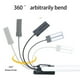thumbnail image 4 of Matsuzay Luz de Clip ABS portátil ajustable 360 grados rotativo alimentado por batería recargable hogar Oficina dormitorio libro lectura Iluminación y accesorios, 4 of 6