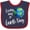 Navy and Red, variant on Inktastic Every Day is Earth Day Boys or Girls Baby Bib