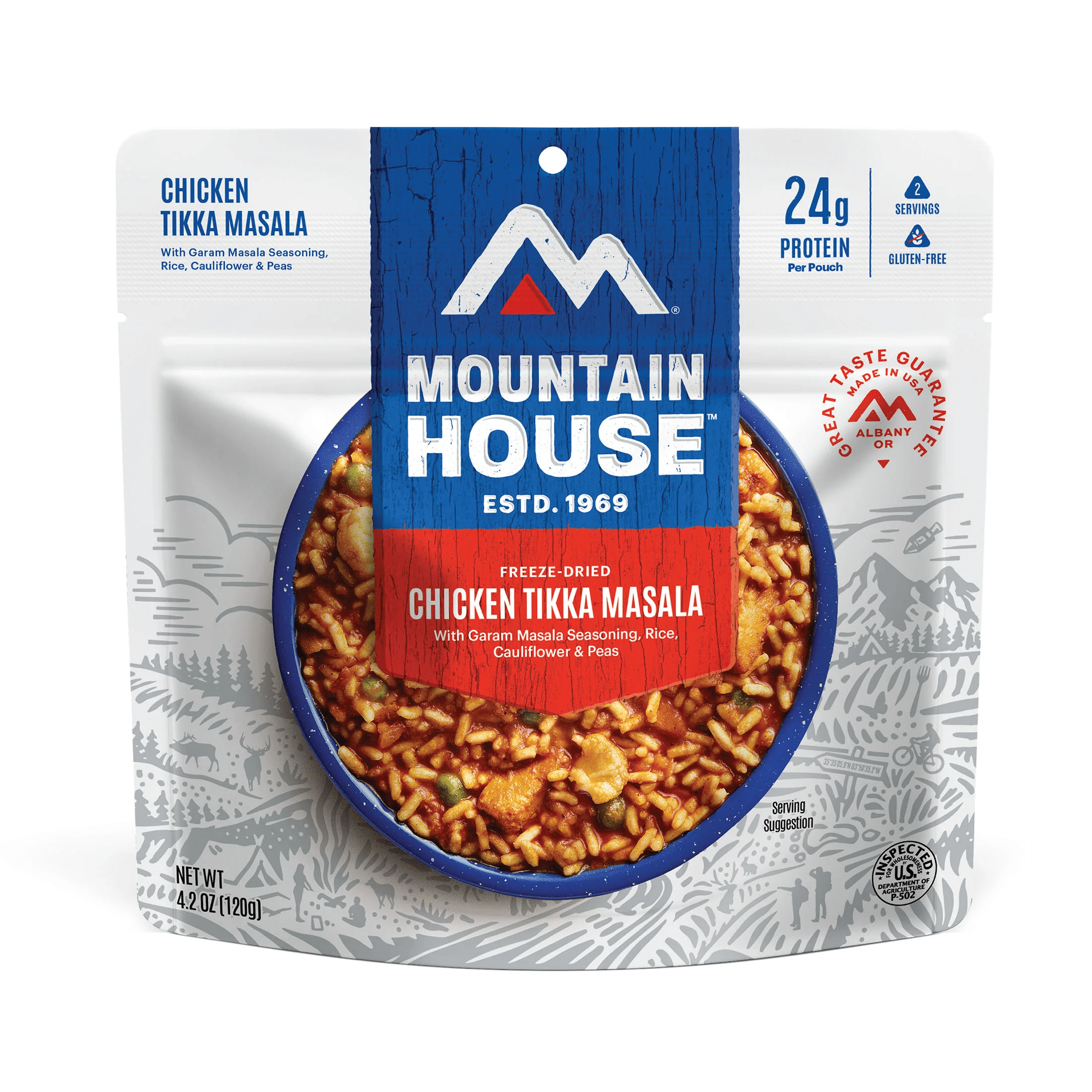 Mountain House Chicken Tikka Masala Packaged Meals, (Pack of 6)