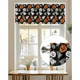 thumbnail image 7 of Halloween Theme Valances for Windows Ghost Pumpkin Horror Retro Valance Rod Pocket Light Filtering Short Window Treatments Curtains for Kitchen Bathroom Living Room Bedroom, 1 Panel, 42 x 12 Inch, 7 of 7