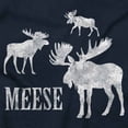 thumbnail image 2 of Funny Meese Moose Animal Humor Unisex Plus Fleece Graphic Hoodie Brisco Brands 4X, 2 of 5