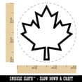thumbnail image 2 of Canada Maple Leaf Outline Self-Inking Rubber Stamp Ink Stamper - Red Ink - Small 3/4 Inch, 2 of 7