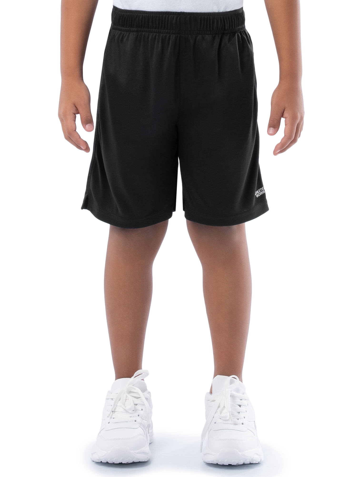 Athletic Works Boys Core Performance Shorts, 2-Pack, Sizes 4-18 & Husky