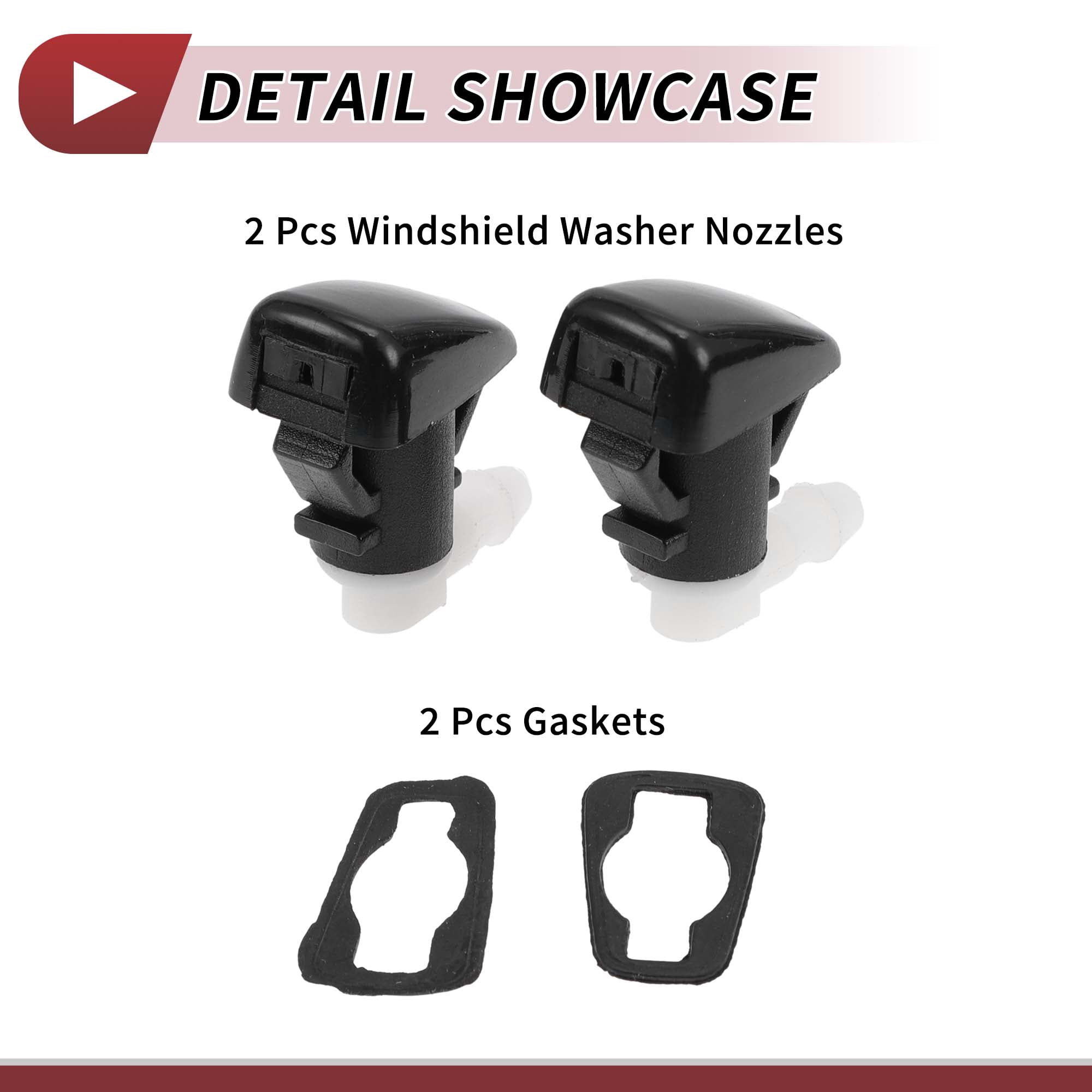 Unique Bargains 2pcs Windshield Washer Nozzle for Cadillac SRX for Cadillac SRX