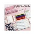 thumbnail image 4 of Four Candies Large Capacity Pencil Case, Pink Pencil Case with Zipper, Organized Pencil Cases for Adults, Handheld Pen Bag, Portable Cute Pencil Case, 4 of 5