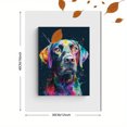 thumbnail image 3 of Colorful Dog Portrait Canvas Wall Art 15.75x11.81 Inches, 3 of 8