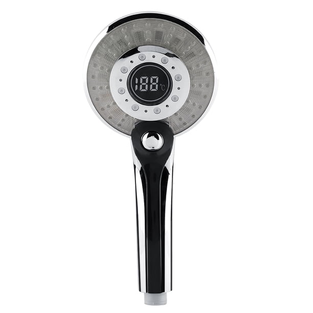 Hand Held Shower Head Toilet Sprayer Head LED Shower With 3-color Temperature Control LED Light Kitchen Faucet Sprayer Shower Head 3 Spraying Mode Digital Display Handheld Shower ANGGREK Hand Held Shower Head